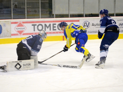 Snajpr Masopust opět zazářil! Hokejisté Milevska doma udolali Most