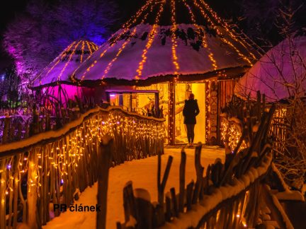 V Zoo Hluboká rozsvítili veverku. Adventní světelná akce láká již popatnácté