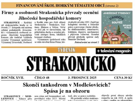 Co se dočtete v novém vydání Týdeníku Strakonicko?