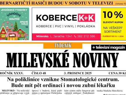 Milevské noviny nesou čerstvé zprávy z regionu