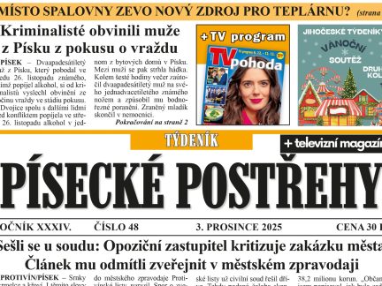 Co přinesou středeční Písecké postřehy?