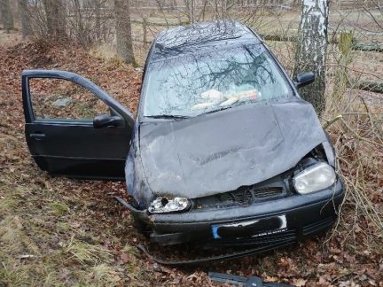 Řidička u Branné narazila s autem do stromu. V péči lékařů skončila žena i dítě