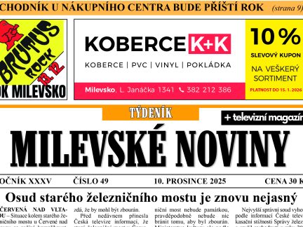 Milevské noviny nesou čerstvé zprávy z regionu