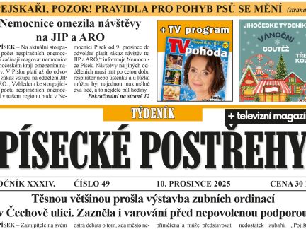 Co přinesou středeční Písecké postřehy?