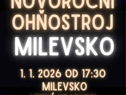 Kam vyrazit za kulturou v novém roce 2026 v Milevsku? Ohňostroj bude dnes!
