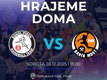 V sobotu na házenou! Do Písku míří Most
