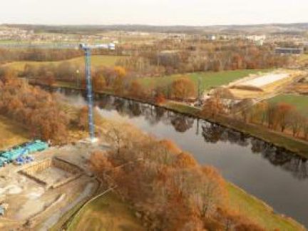 Práce na severním obchvatu Budějovic budou pokračovat v lednu i v únoru