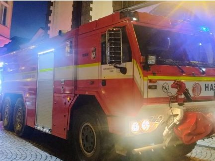 Hasiči v Táboře spěchali na Staré město