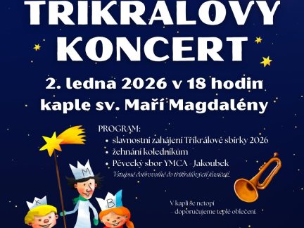 Tříkrálová sbírka začíná koncertem v Jindřichově Hradci