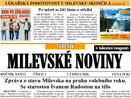 Milevské noviny nesou čerstvé zprávy z regionu
