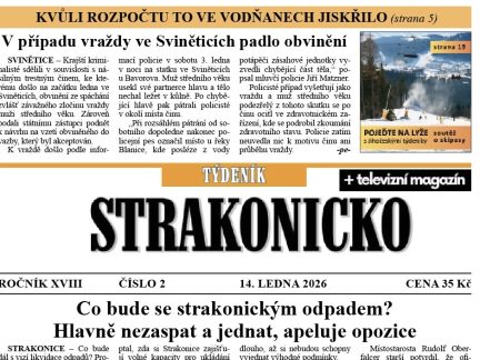 Co se dočtete v novém vydání Týdeníku Strakonicko?