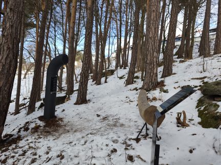 Zimní romantiku ve Vimperku umocní poesiomat  pod zámkem
