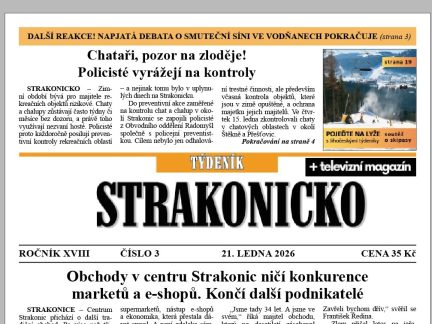 Co se dočtete v novém vydání Týdeníku Strakonicko?
