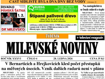 Milevské noviny nesou čerstvé zprávy z regionu