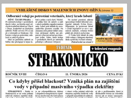 Co se dočtete v novém vydání Týdeníku Strakonicko?