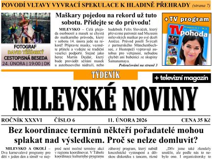 Milevské noviny nesou čerstvé zprávy z regionu