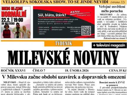 Milevské noviny nesou čerstvé zprávy z regionu