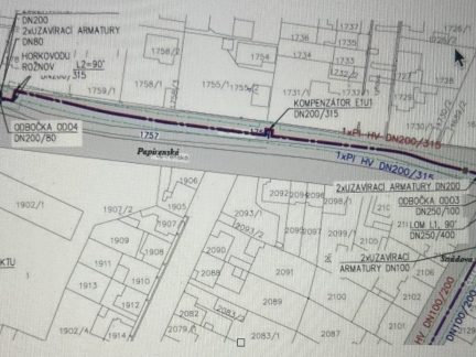 Stavba horkovodu uzavře část Papírenské ulice v Českých Budějovicích