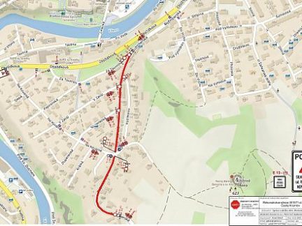 Rekonstrukce Rožmberské ulice v Českém Krumlově přinese dopravní omezení