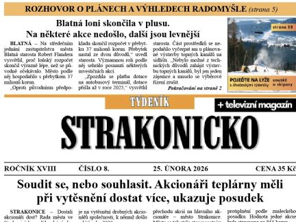 Co se dočtete v novém vydání Týdeníku Strakonicko?