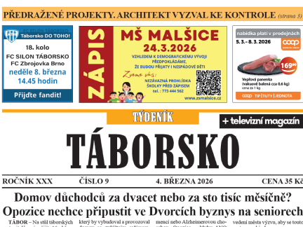O čem píše čerstvý Týdeník Táborsko?