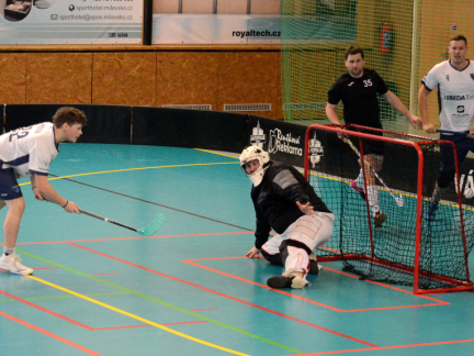 Florbal: Milevské céčko mělo povedený start, pak přišla gólová smršť soupeře