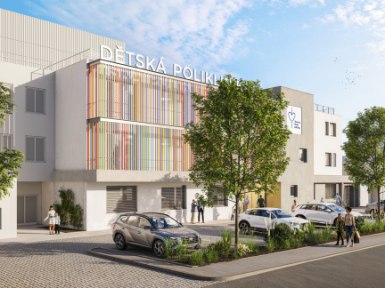 Stavba Jihočeské dětské polikliniky v Českých Budějovicích začala