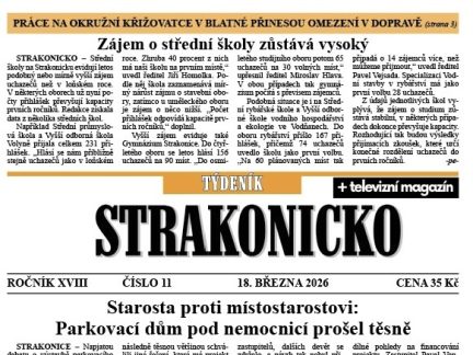 Co se dočtete v novém vydání Týdeníku Strakonicko?