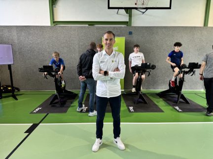 Žáci ze Zborovské základní školy v Táboře testovali své sportovní předpoklady se Zdeňkem Štybarem