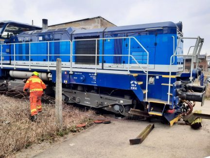 V Českých Budějovicích vykolejila lokomotiva