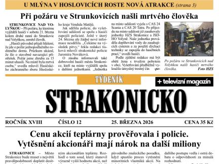 Co se dočtete v novém vydání Týdeníku Strakonicko?