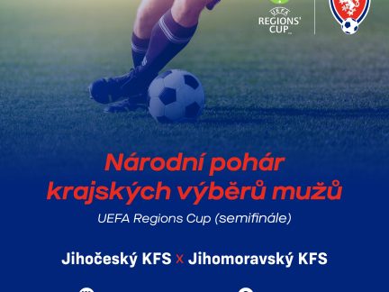Jihočeské fotbalisty čeká semifinále Regions Cupu. Doražte ve středu do Roudného