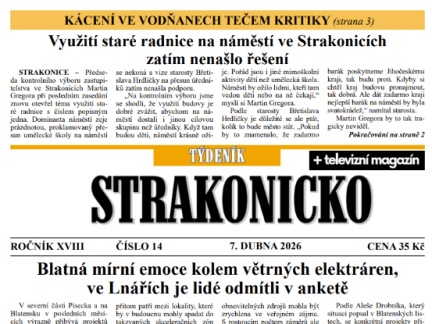 Co se dočtete v novém vydání Týdeníku Strakonicko?