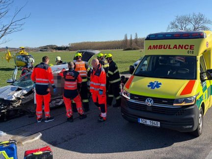 Další informace k nehodě u Vodňan: Zranili se dva muži, jeden z nich velmi vážně