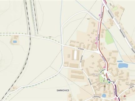 Železniční přejezd u Smrkovic bude týden zavřený