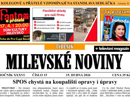 Milevské noviny nesou čerstvé zprávy z regionu