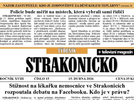 Co se dočtete v novém vydání Týdeníku Strakonicko?