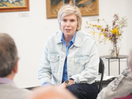 Olympijská vítězka Kateřina Neumannová v Galerii Dragoun vzpomínala na mládí v Písku