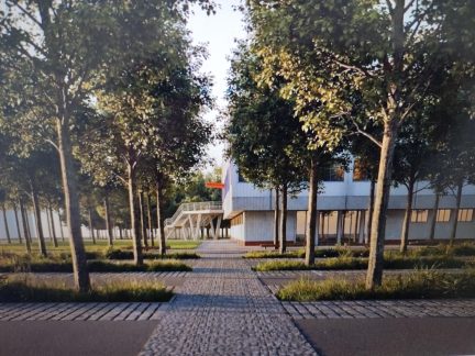 Úprava parkoviště u táborského zimního stadionu. Město si vybralo druhý nejdražší projekt a celá akce má zpoždění