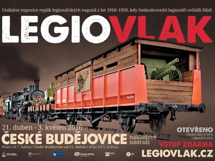 Legiovlak přijíždí do Českých Budějovic. Na jih Čech zavítá letos pouze jednou