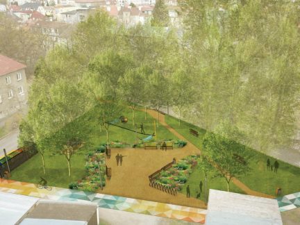 Budějovický park v Polní ulici nabídne odpočinek i aktivní trávení času