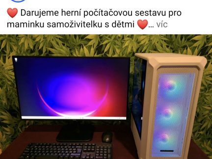 Podnikatel z Písku chce darovat herní počítačovou sestavu dětem rodičů samoživitelů