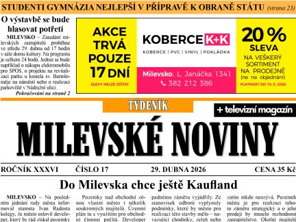 Milevské noviny nesou čerstvé zprávy z regionu