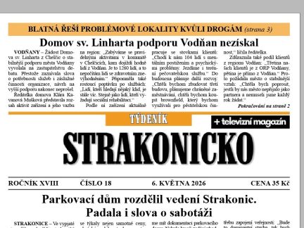 Co se dočtete v novém vydání Týdeníku Strakonicko?