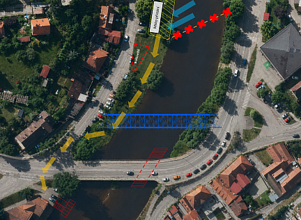 Kvůli demolici mostu čeká vodáky v Krumlově omezení