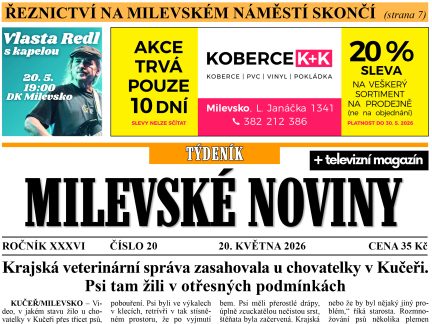 Milevské noviny nesou čerstvé zprávy z regionu