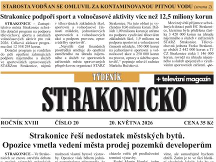 Co se dočtete v novém vydání Týdeníku Strakonicko?