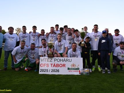 VIDEA: Mladá Vožice ovládla finále okresního poháru! Jiří Kratochvíl pomohl vítězům dvěma góly