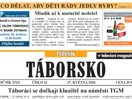 O čem píše čerstvý Týdeník Táborsko?
