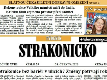 Co se dočtete v novém vydání Týdeníku Strakonicko?